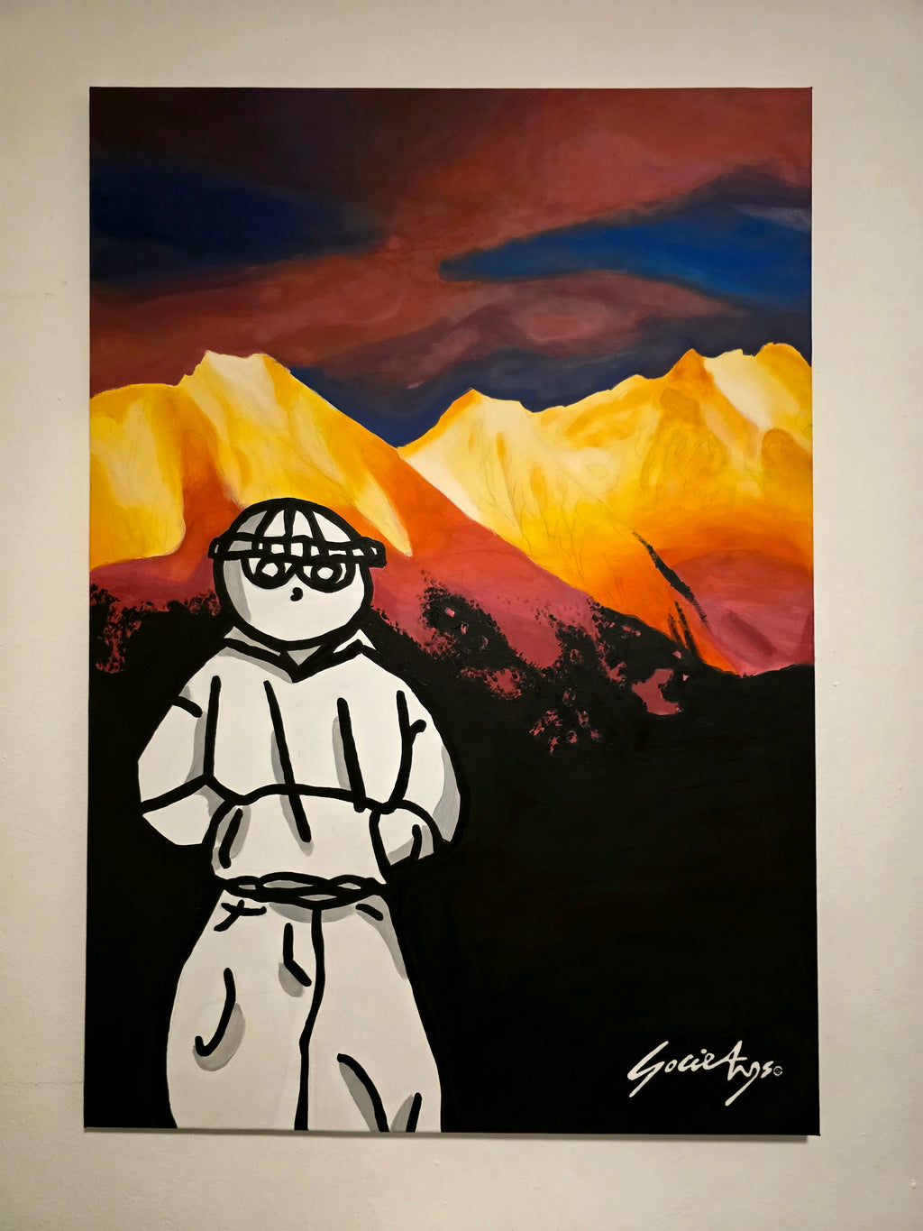 - SILENT SHINE - ORIGINAL ACRYLIC PAINTING (70X100CM)